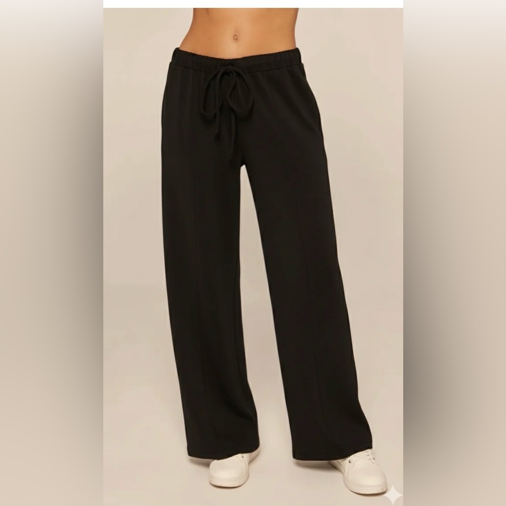 Steel Gray Wide Leg Drawstring Waist by Kylie Paige Size XL​